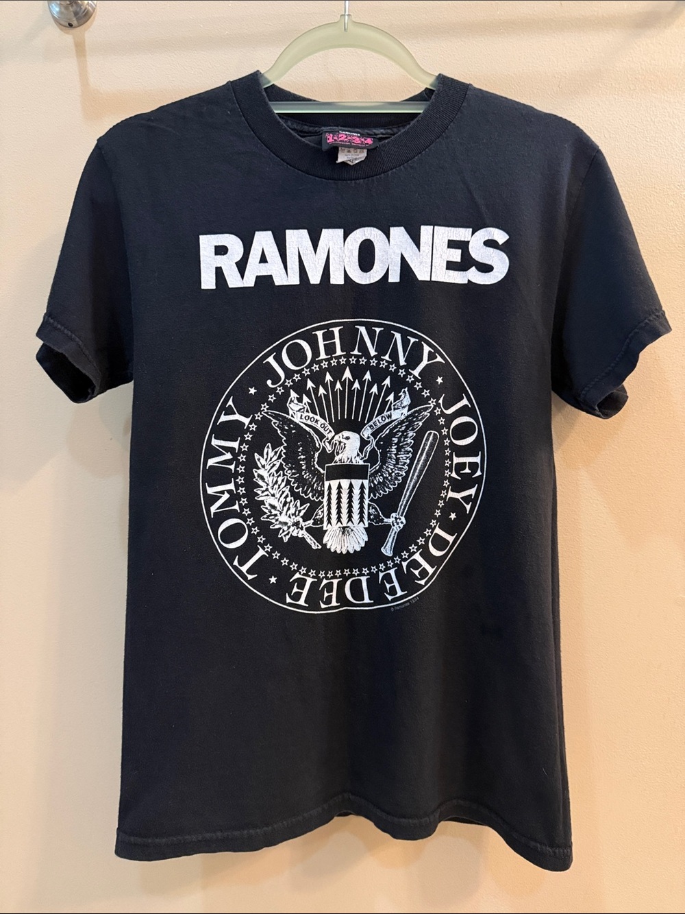 Vintage Ramones Black Graphic Band Tee